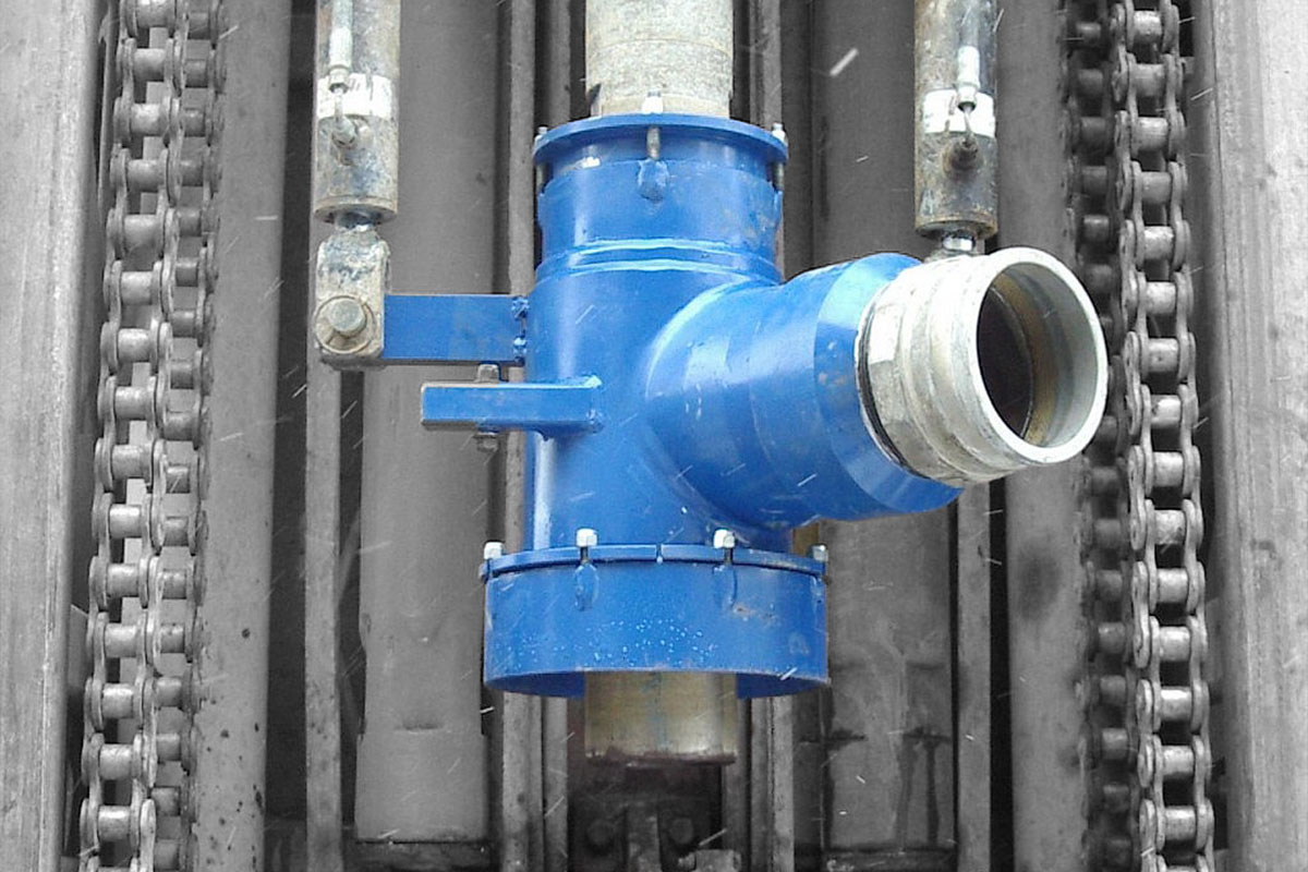 Tête de décharge pneumatique