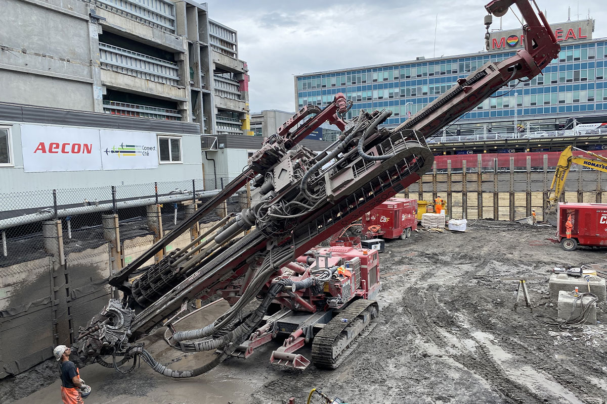 A machine on a construction site for Air Master
